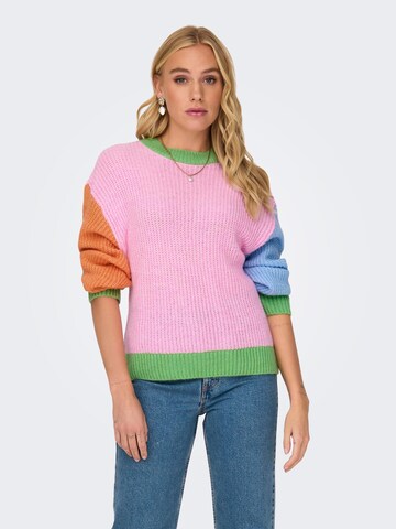 ONLY Pullover 'ONLManna' in Pink: Vorderseite