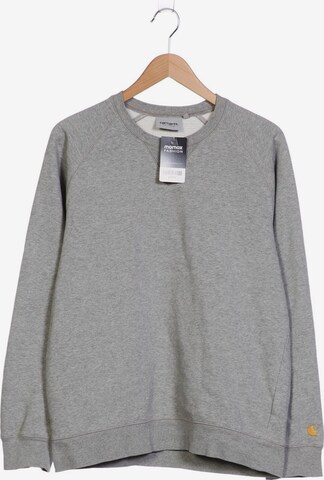 Carhartt WIP Sweatshirt & Zip-Up Hoodie in L in Grey: front
