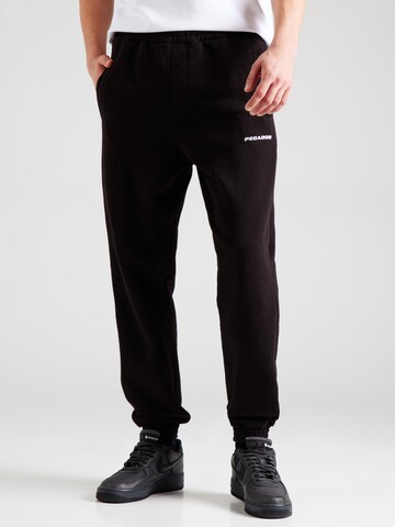 Pegador Tapered Trousers in Black: front