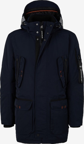 Parka mi-saison 'Rough' TOM TAILOR en bleu : devant