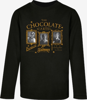 ABSOLUTE CULT Shirt 'Wonka - The Chocolate Cartel' in Zwart: voorkant