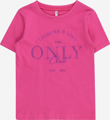 T-Shirt 'WERA' KIDS ONLY en rose : devant