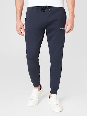 Pepe Jeans - Tapered Calças 'LAMONT' em azul: frente