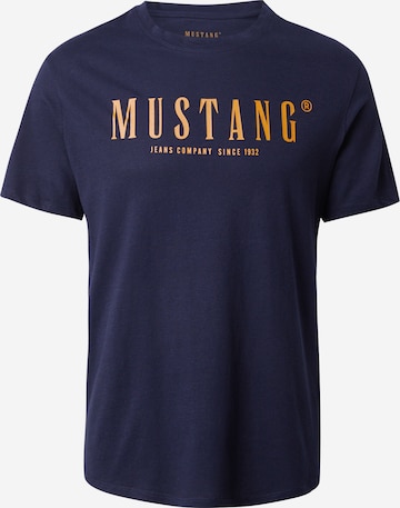 T-Shirt 'Austin' MUSTANG en bleu : devant