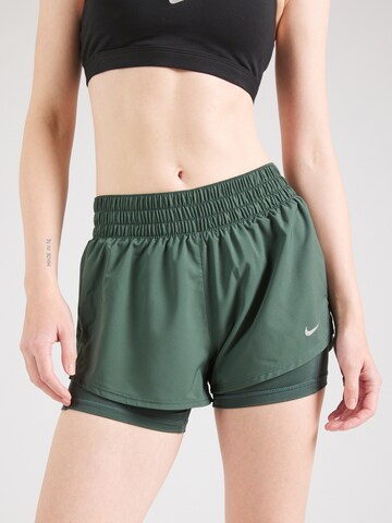 NIKE Regular Sports trousers 'ONE' in Green: front