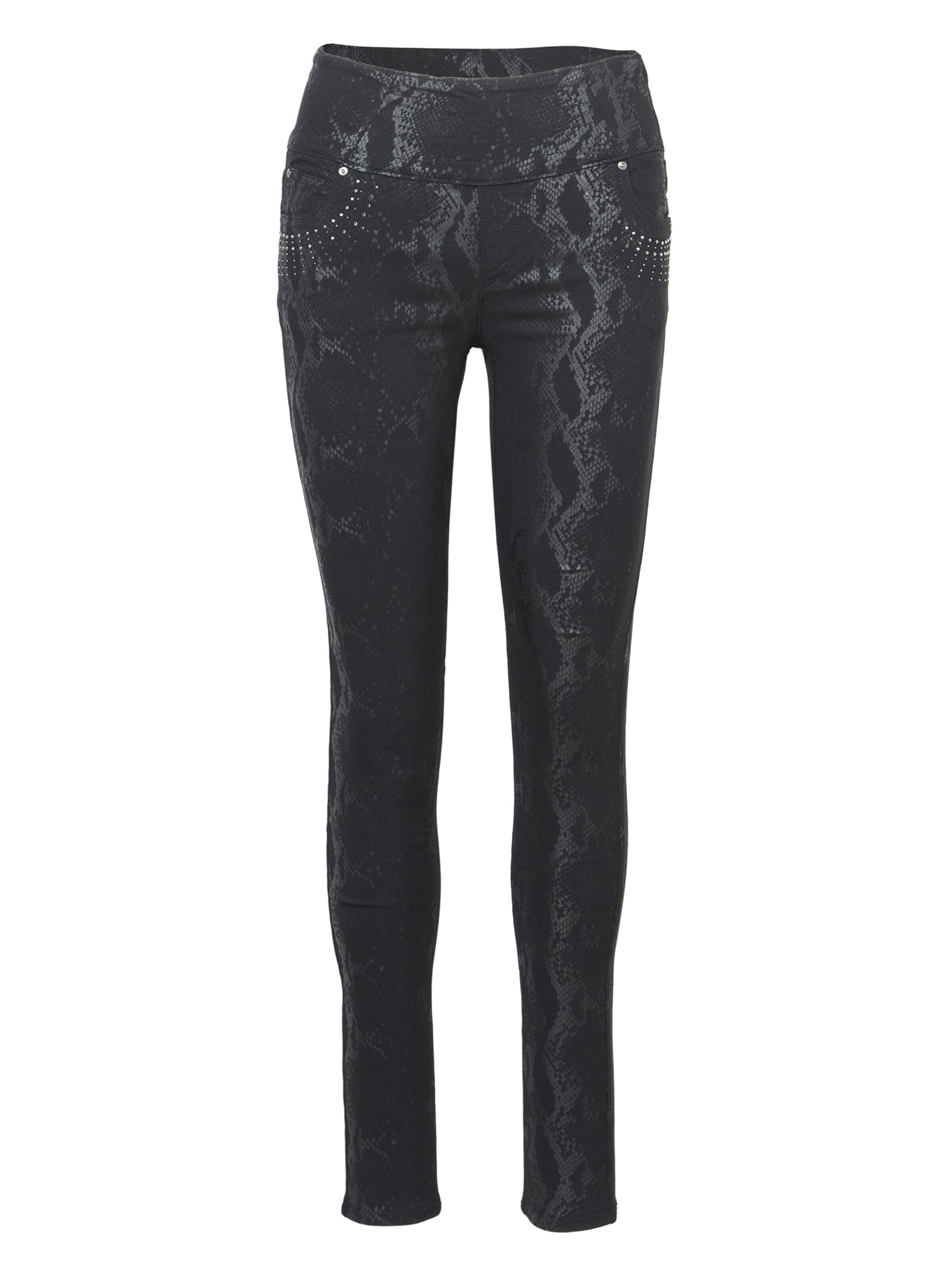 KOROSHI Hlače | siva / črna barva, Prikaz izdelka