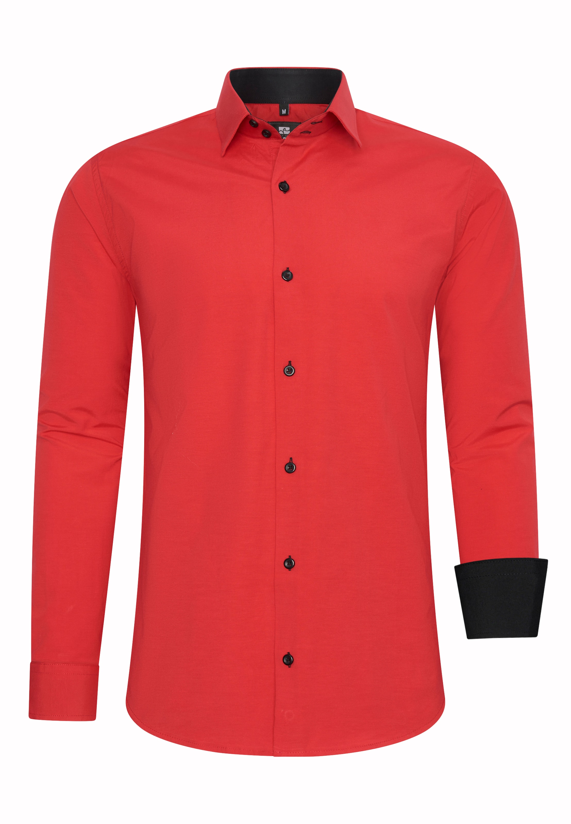 Rusty Neal Regular fit Button Up Shirt in Red: front