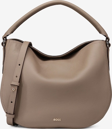 BOSS Shoulder Bag 'Lenah' in Brown: front