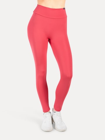 Smilodox Slimfit Leggings in Roze: voorkant
