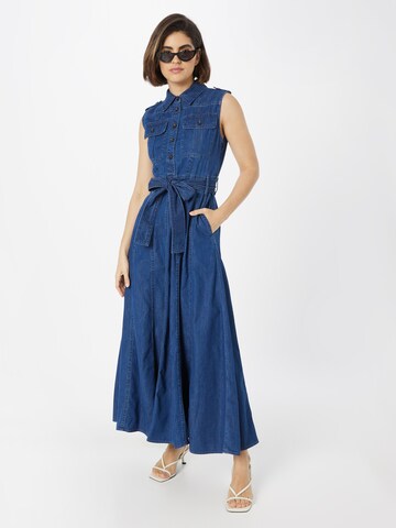 Banana Republic Jurk 'GODET' in Blauw