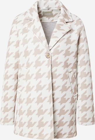 Amber & June Between-Seasons Coat in Beige: front