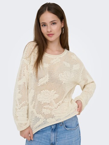 ONLY Sweater 'ONLSeaside' in Beige