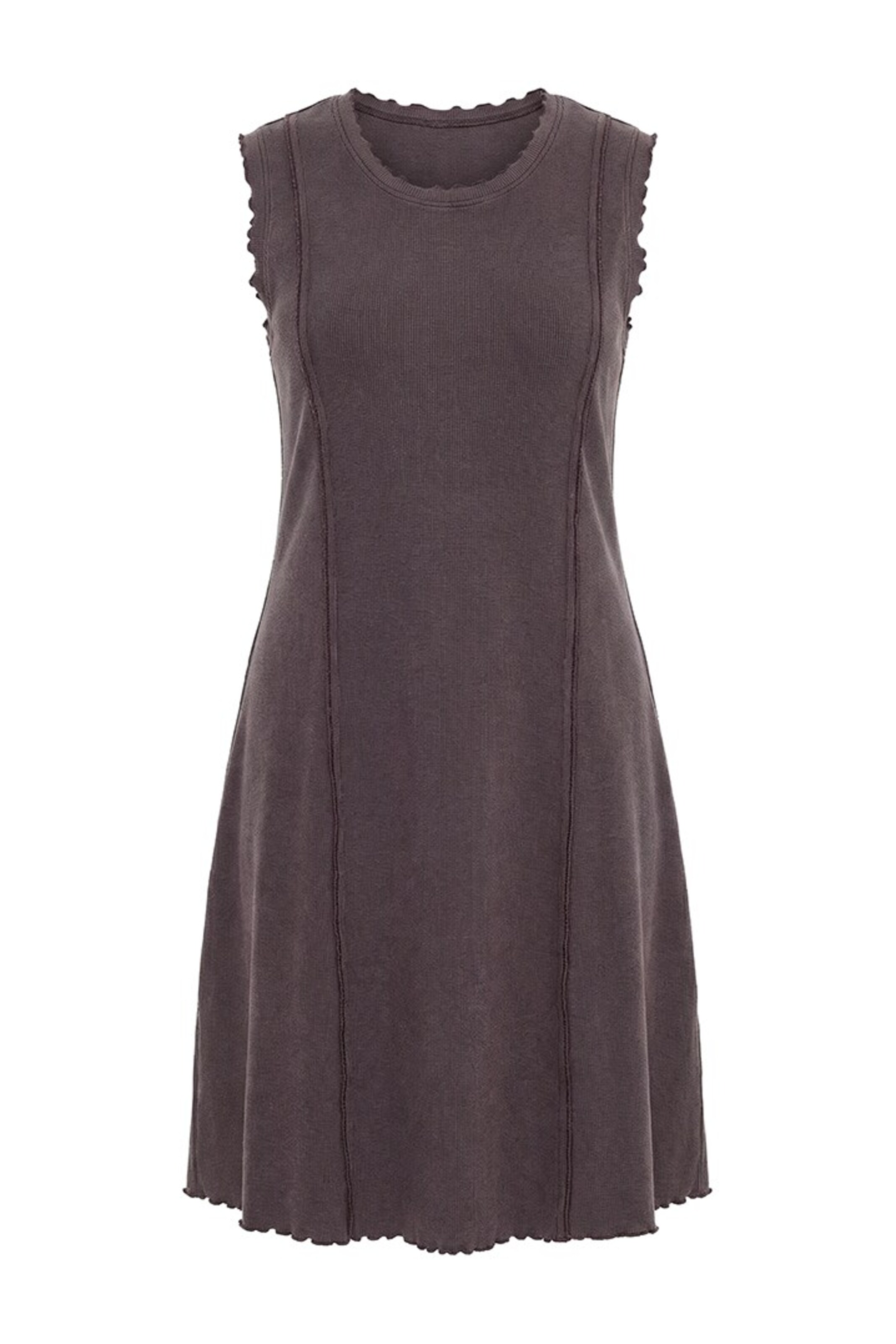 Ulla Popken Kleid in Braun: Vorderseite