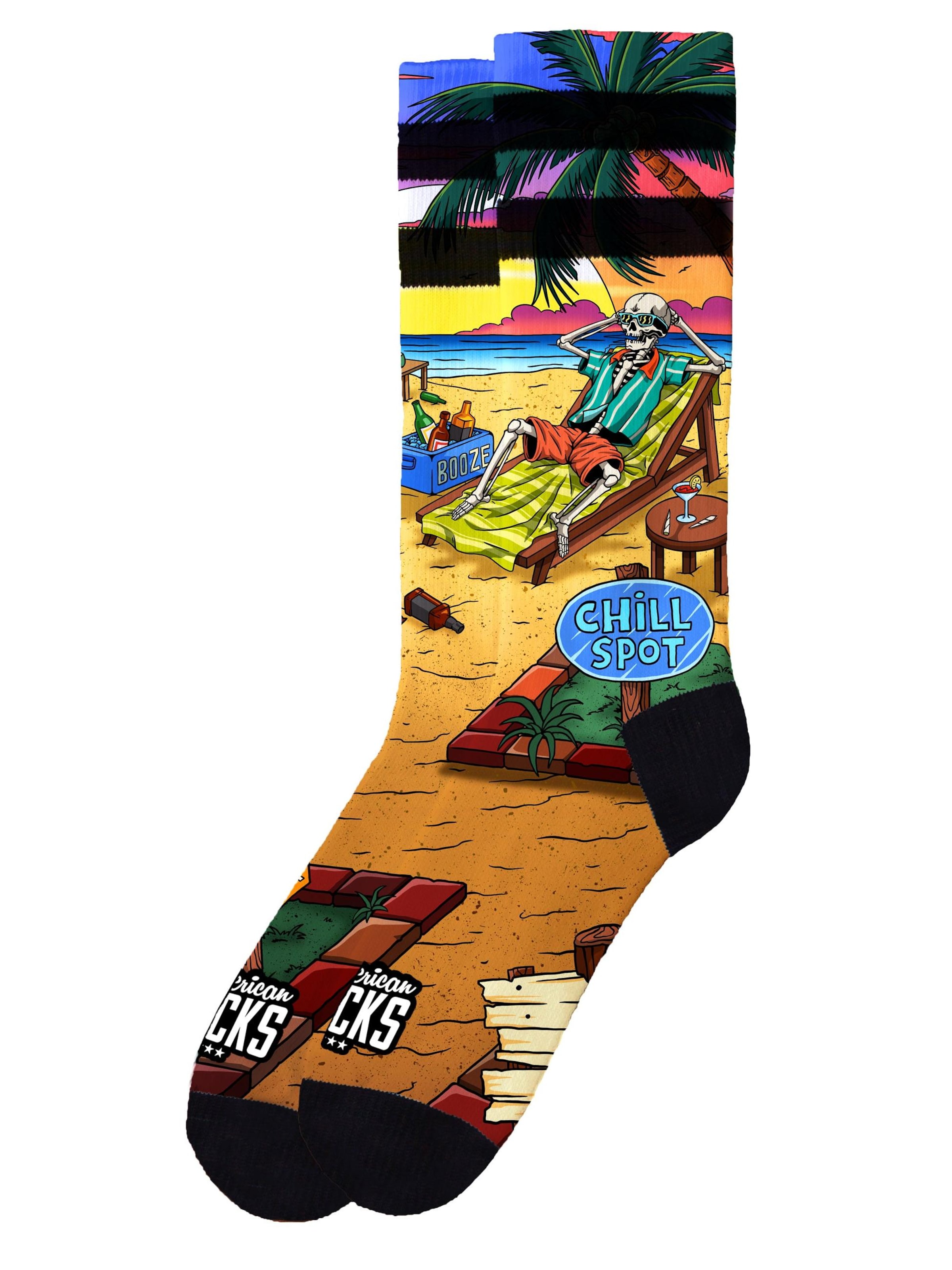 American Socks - Calcetines 'Chiller' en marrón: frente