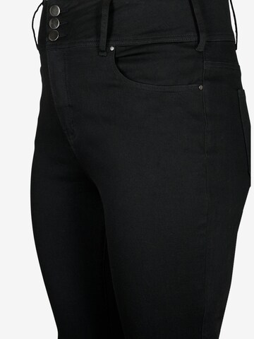 Zizzi Skinny Jeansy 'BEA FIT' w kolorze czarny