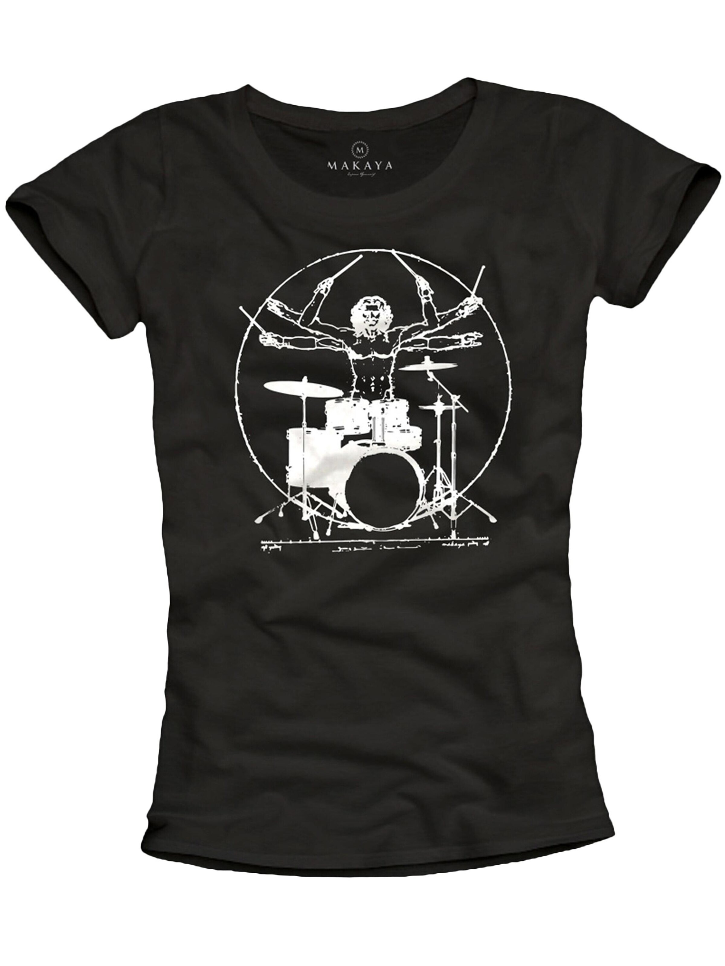 MAKAYA Shirt 'Drummer' in S in Black, Item view