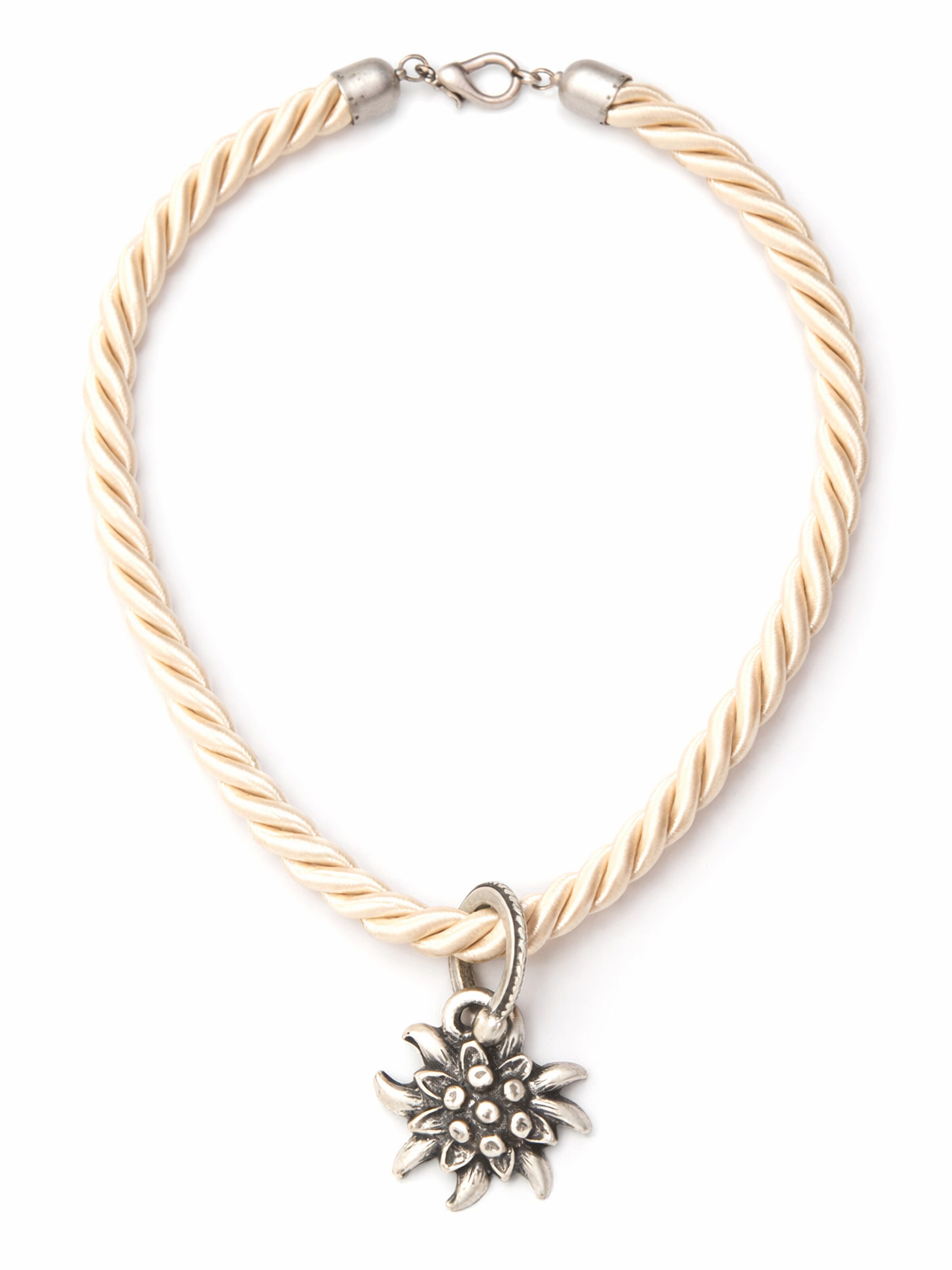 Allgäu Rebell Necklace 'Marlene' in Beige: front