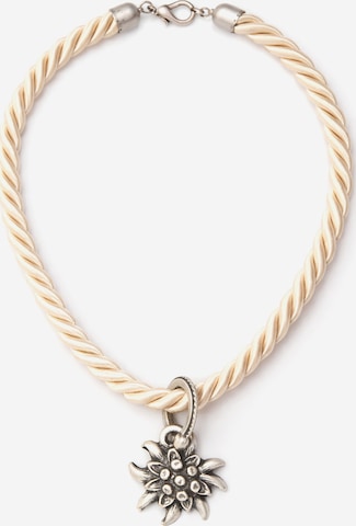 Allgäu Rebell Necklace 'Marlene' in Beige: front