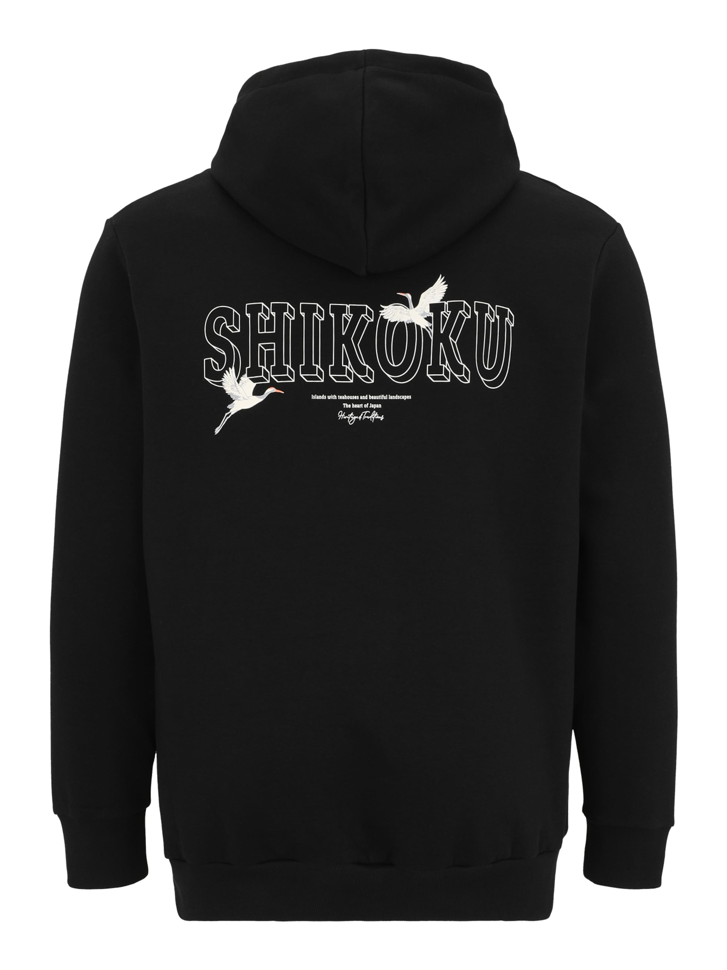 Jack & Jones Plus Sweatshirt 'JJKENJI' in Schwarz