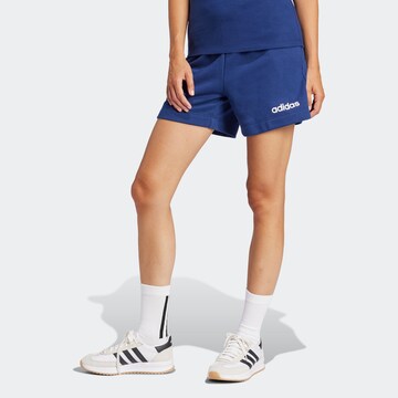 ADIDAS SPORTSWEAR Loose fit Sports trousers 'Essentials' in Blue: front