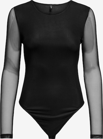 juoda ONLY Marškinėliai-glaustinukė 'ONLTeressa': priekis