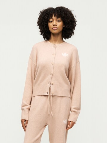 ADIDAS ORIGINALS - Casaco de malha 'ESSENTIALS ' em castanho: frente