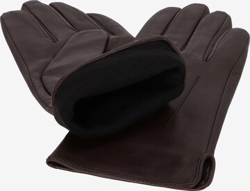 KESSLER Full Finger Gloves in Brown