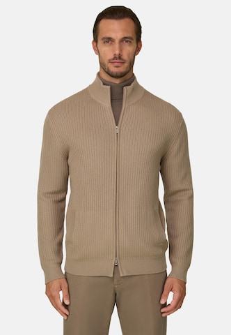 Boggi Milano Gebreid vest in Beige: voorkant