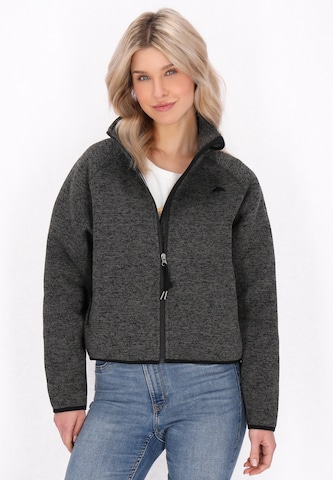 Schmuddelwedda Fleece jas in Grijs: voorkant