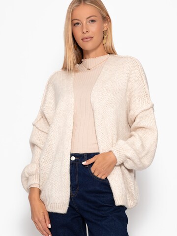 SASSYCLASSY Oversized Cardigan in Beige