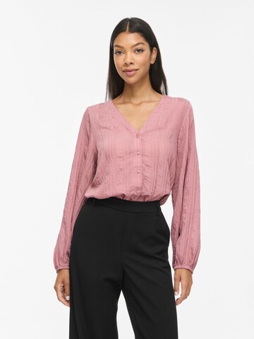VILA Blouse in Roze: voorkant