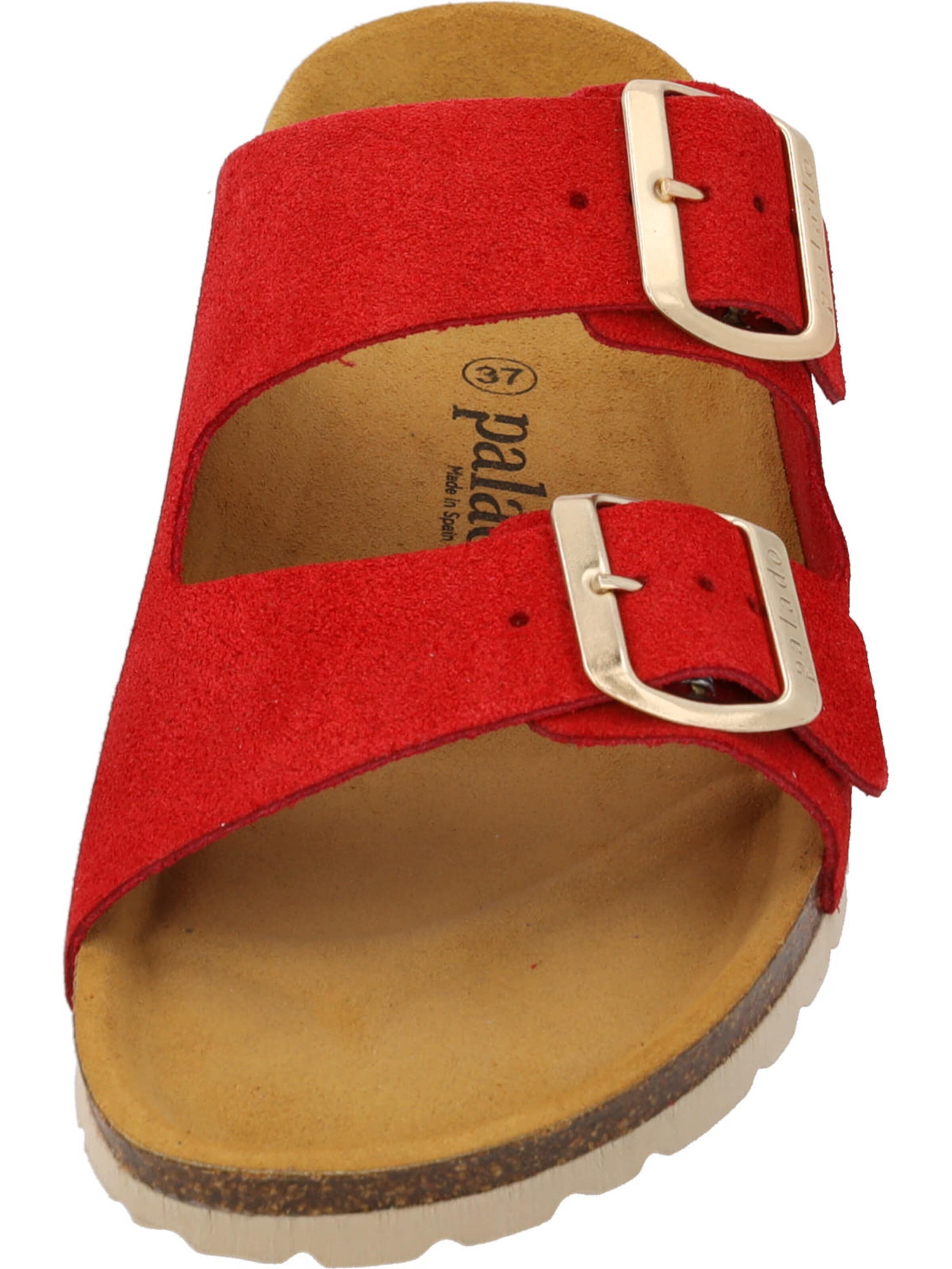 Palado Pantolette 'Palado Korfu Suede Premium Leather'‌‌‌‌‌‌‌‌‌‌ in Rot