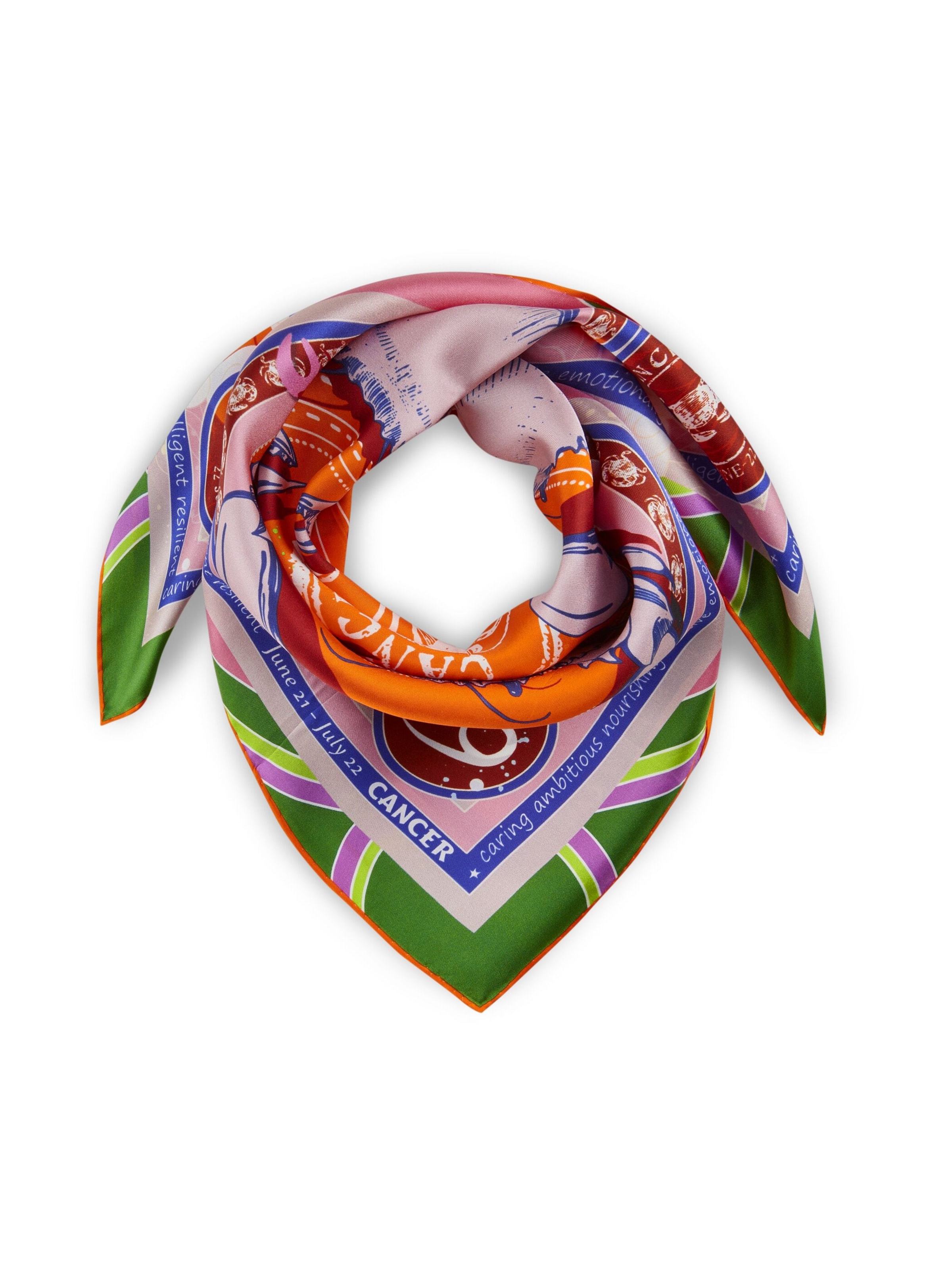 CODELLO Wrap 'Sternzeichen Krebs' in Orange: front