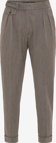 Pantalon à pince Antioch en marron : devant