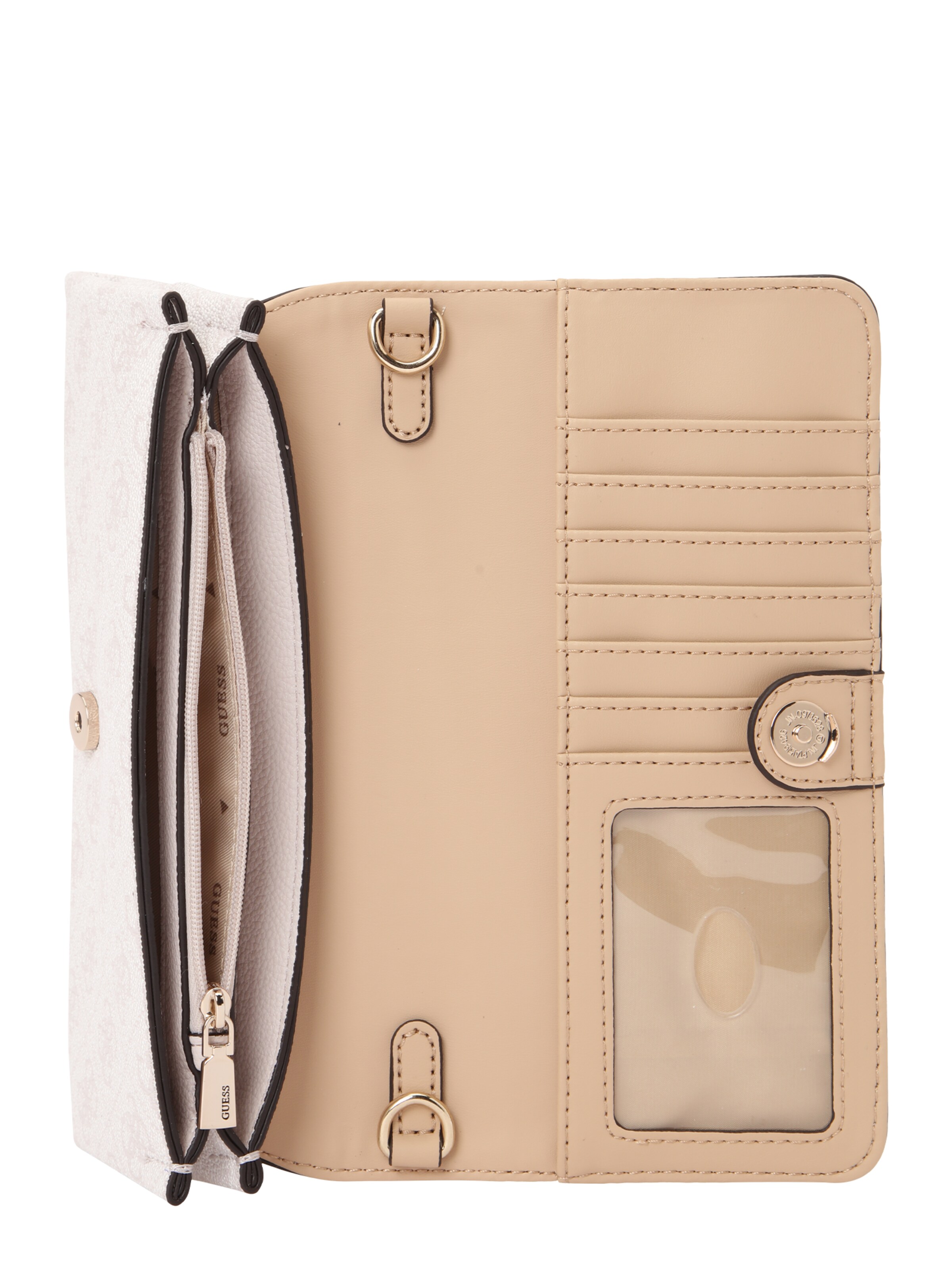 GUESS Clutch 'NOELLE II XBODY FLAP ORGANIZER' in Weiß