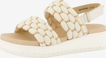 Paul Green Sandale in Beige: Vorderseite