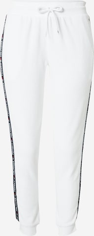 Tommy Hilfiger Underwear Tapered Pants in White: front