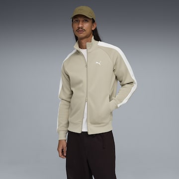 PUMA Sportjas 'T7 Always On' in Beige: voorkant