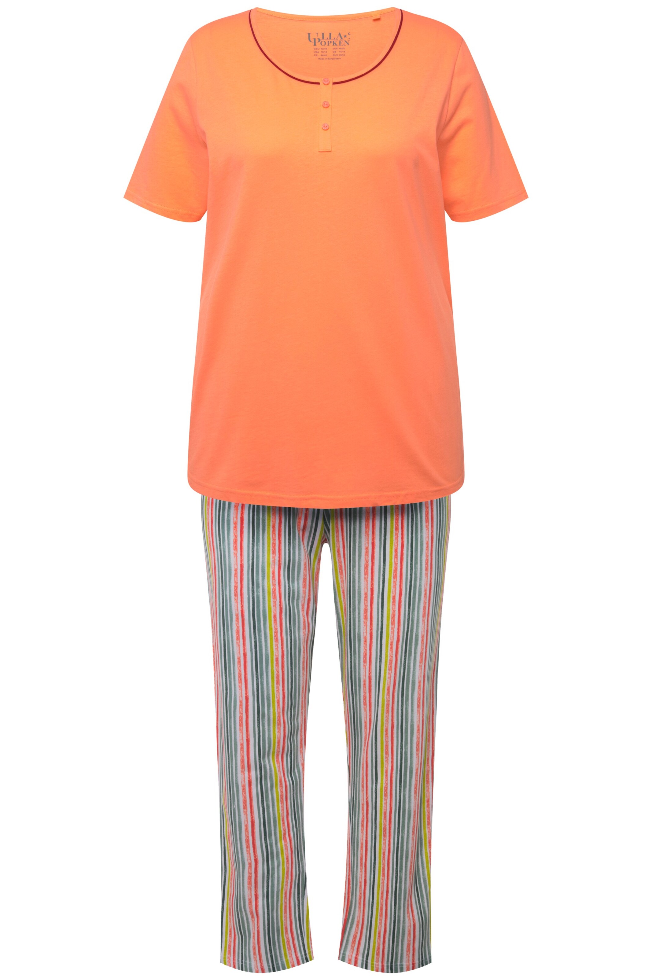Ulla Popken Pajama in Orange: front