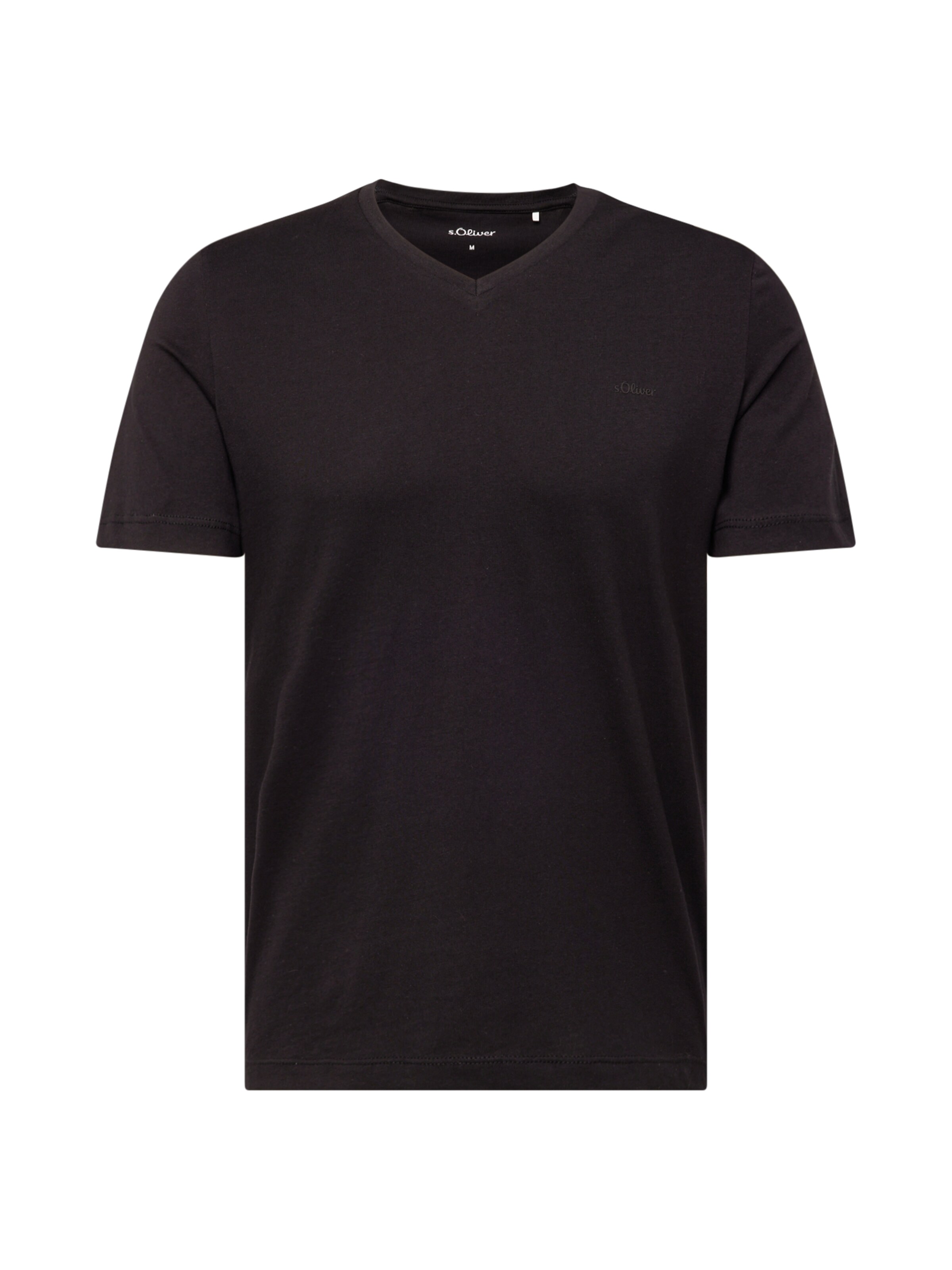 s.Oliver Shirt in Zwart: voorkant