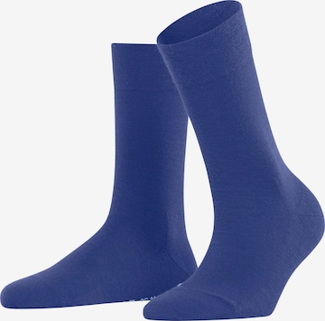 FALKE Socken 'Sensitive Berlin' in Blau: Vorderseite