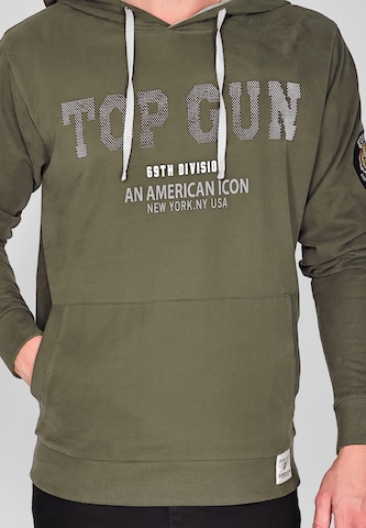 TOP GUN Sweatshirt in Grün