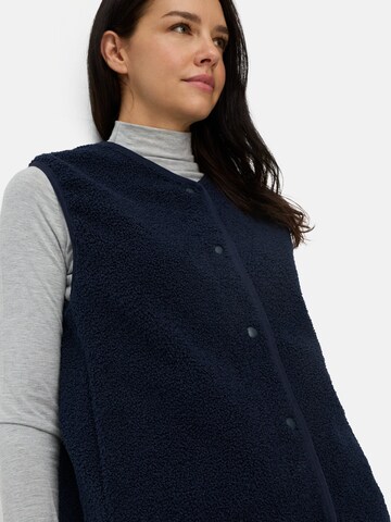 CAMEL ACTIVE Fleece-Weste mit Knopfverschluss in Blau