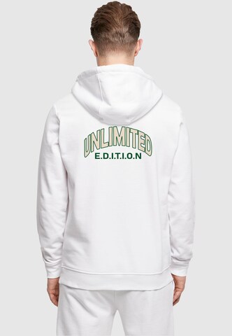 Merchcode Sweatshirt 'Unlimited Edition' in White: front