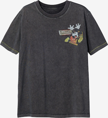 Desigual - Camisa 'Mickey Mouse' em preto: frente