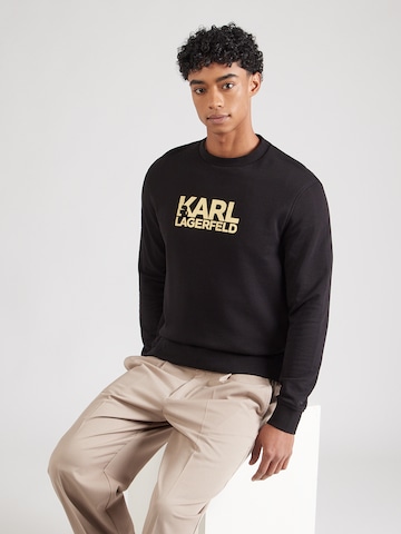 Sweat-shirt Karl Lagerfeld en noir : devant