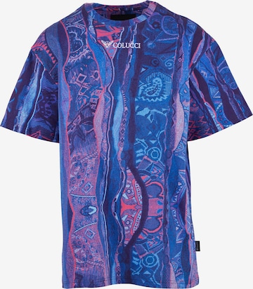 T-Shirt Colucci en bleu : devant