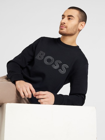 BOSS Sweatshirt 'Salbo' in Zwart
