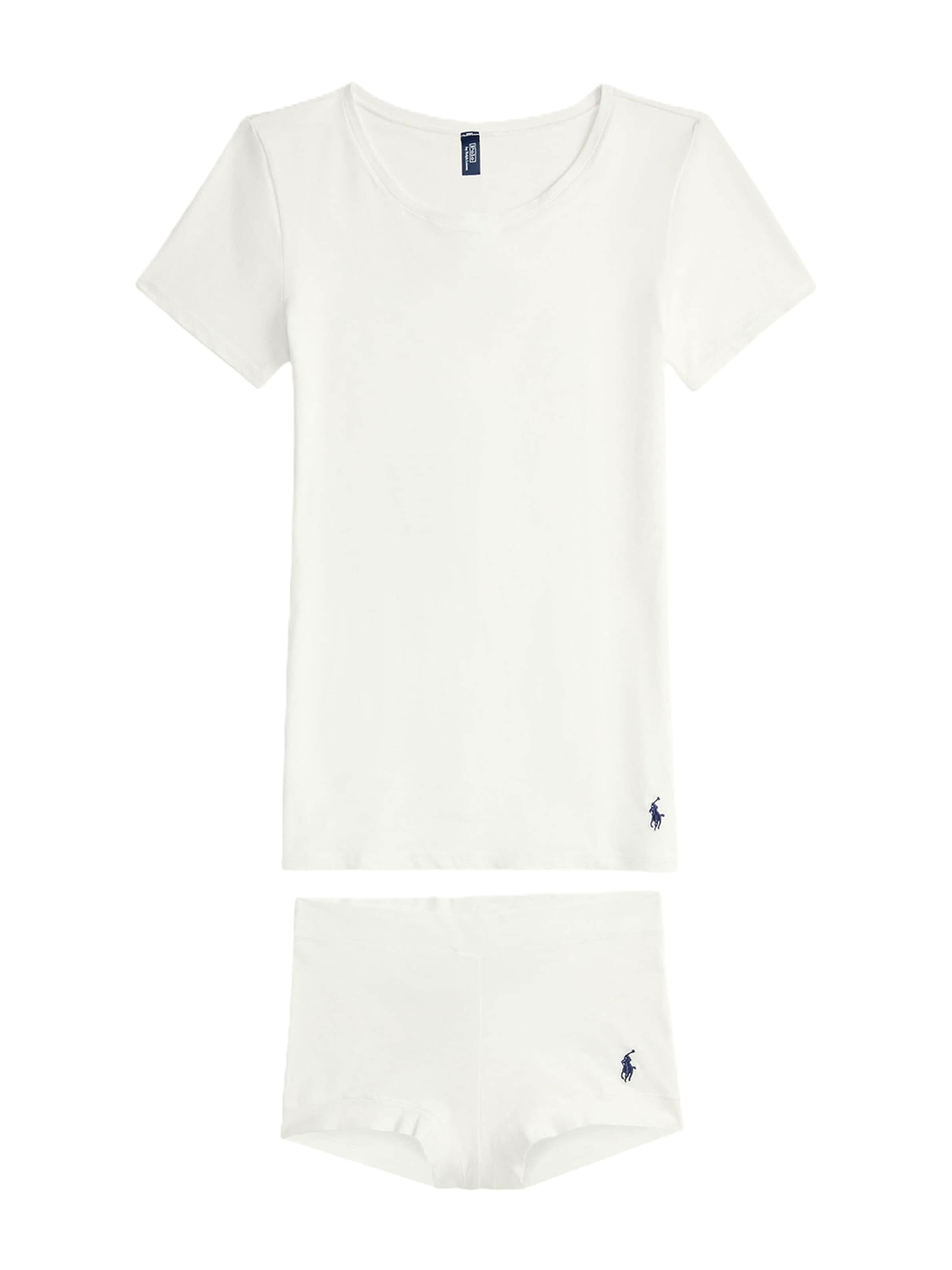 Pyjama ' Club Cotton ' Polo Ralph Lauren en blanc : devant