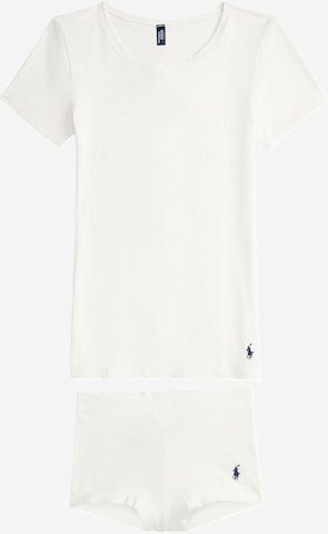 Pyjama ' Club Cotton ' Polo Ralph Lauren en blanc : devant